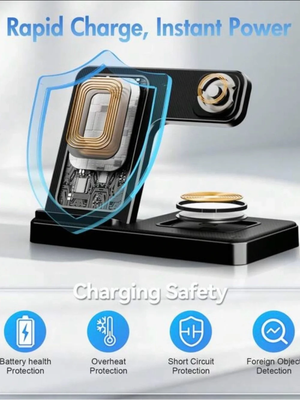 3-in-1 Wireless Charging magnetic